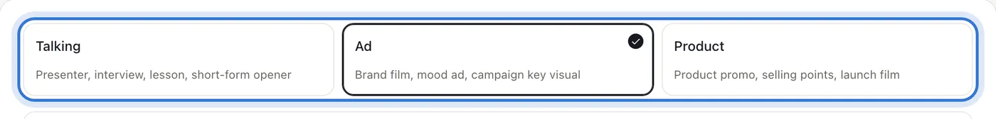 Talking, ad and product