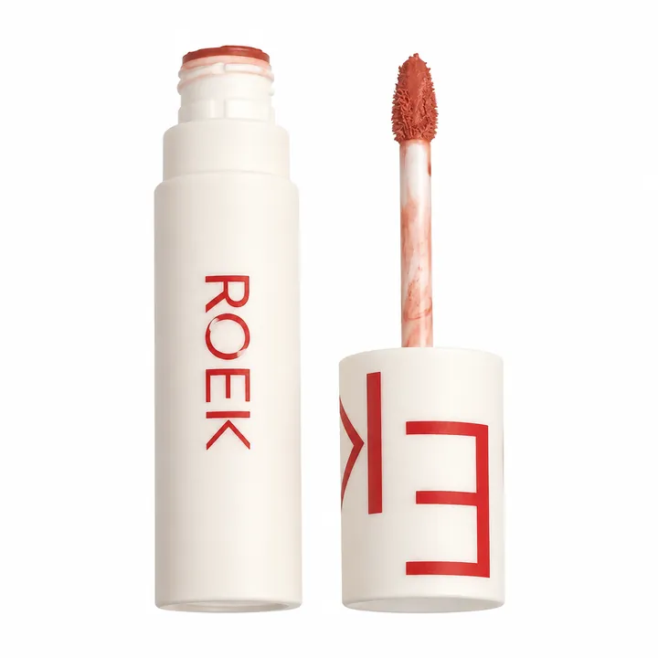 Lipstick retouched onto a white background