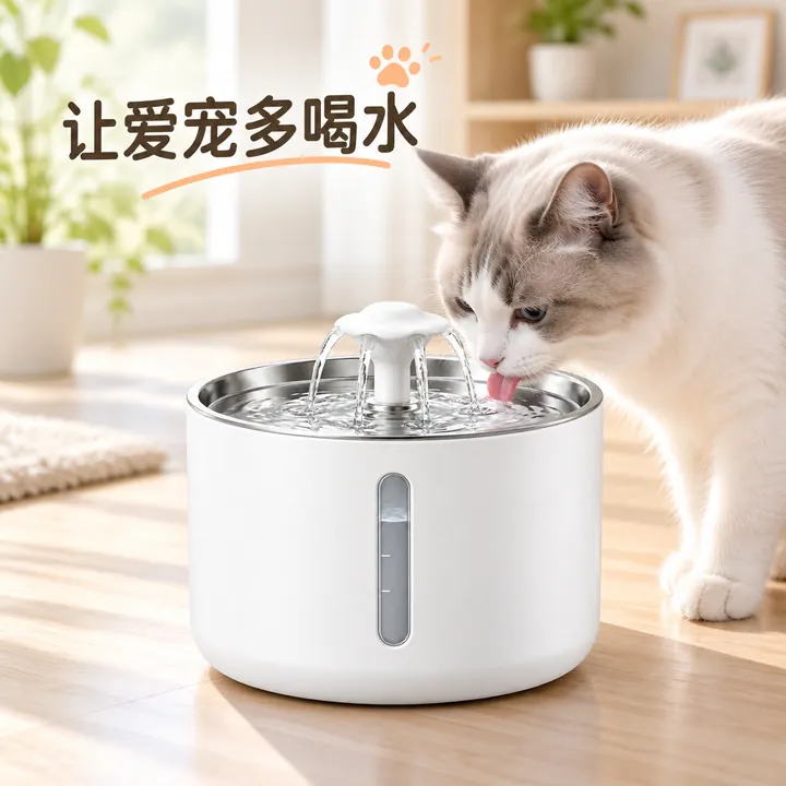 用画板做的宠物饮水机场景图